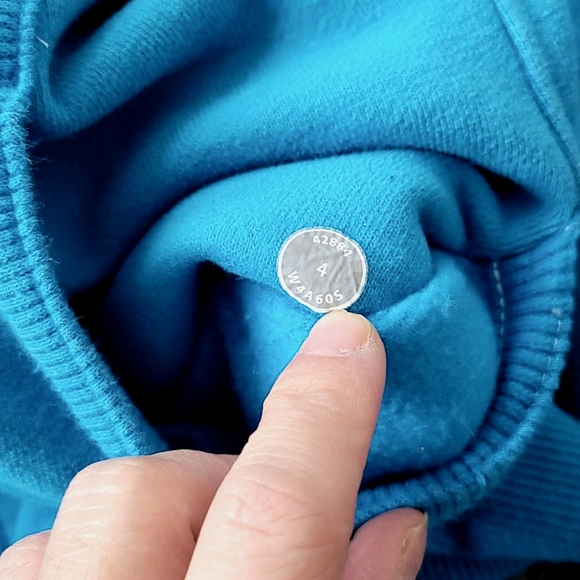 Lululemon blue scuba hoodie Size 4 - Picture 4 of 10